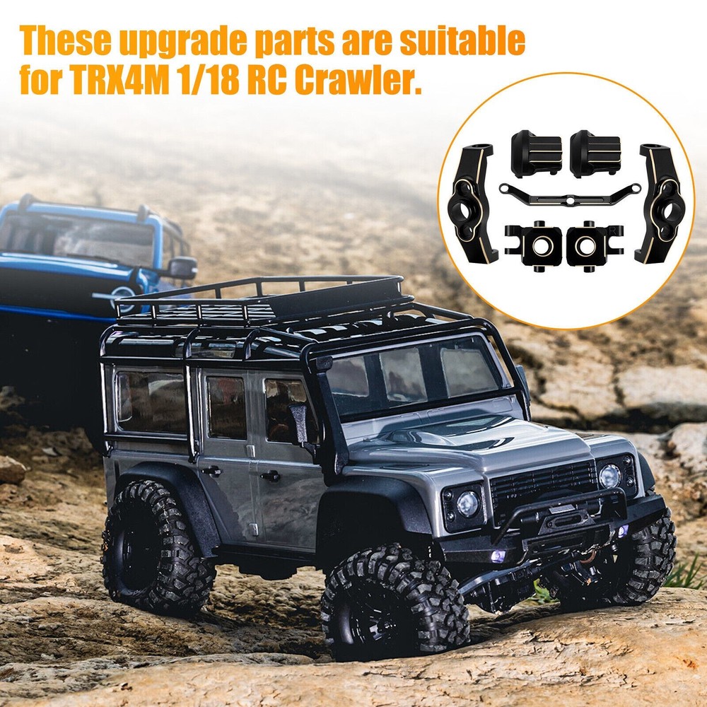 Brass Steering Link Front Knuckles for 1/18 RC Car Traxxas TRX4M Upgrade Parts