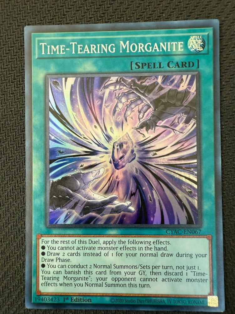 Morganite Time-Tear CYAC-EN067 Cyberstorm Access 1st Edition Card
