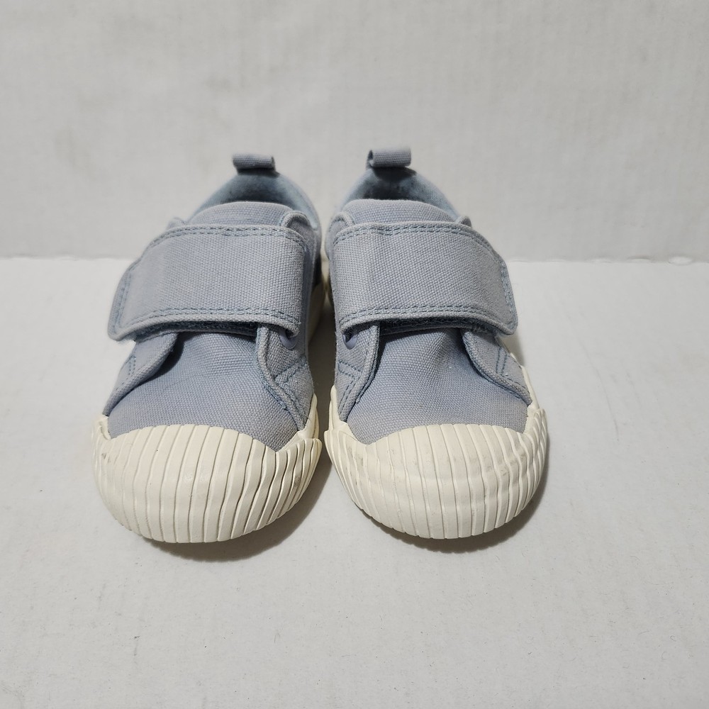 Toddler Boys Ezra Canvas Sneakers Hook & Loop Blue Cat & Jack Size 5
