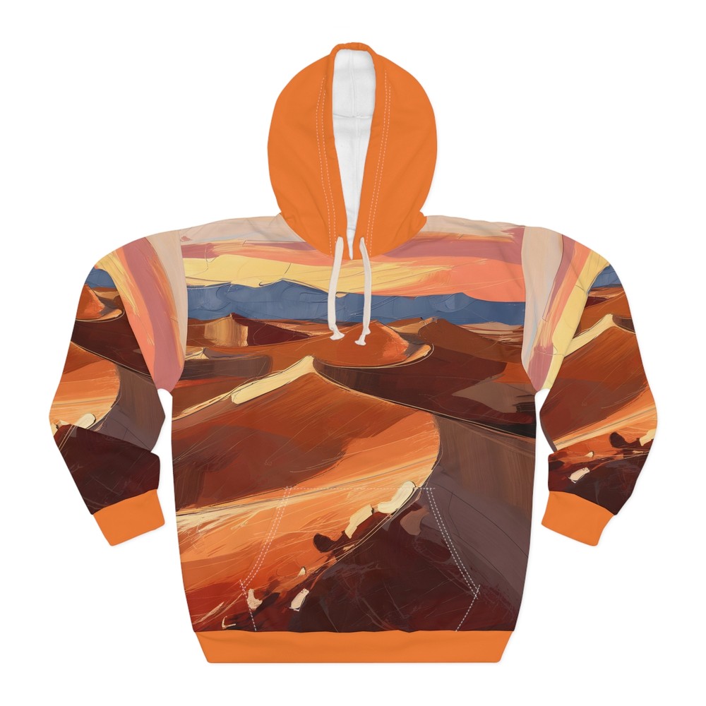 Desert Dunes Hoodie All Over Print Sunset Landscape Southwest Aesthetic Pullover