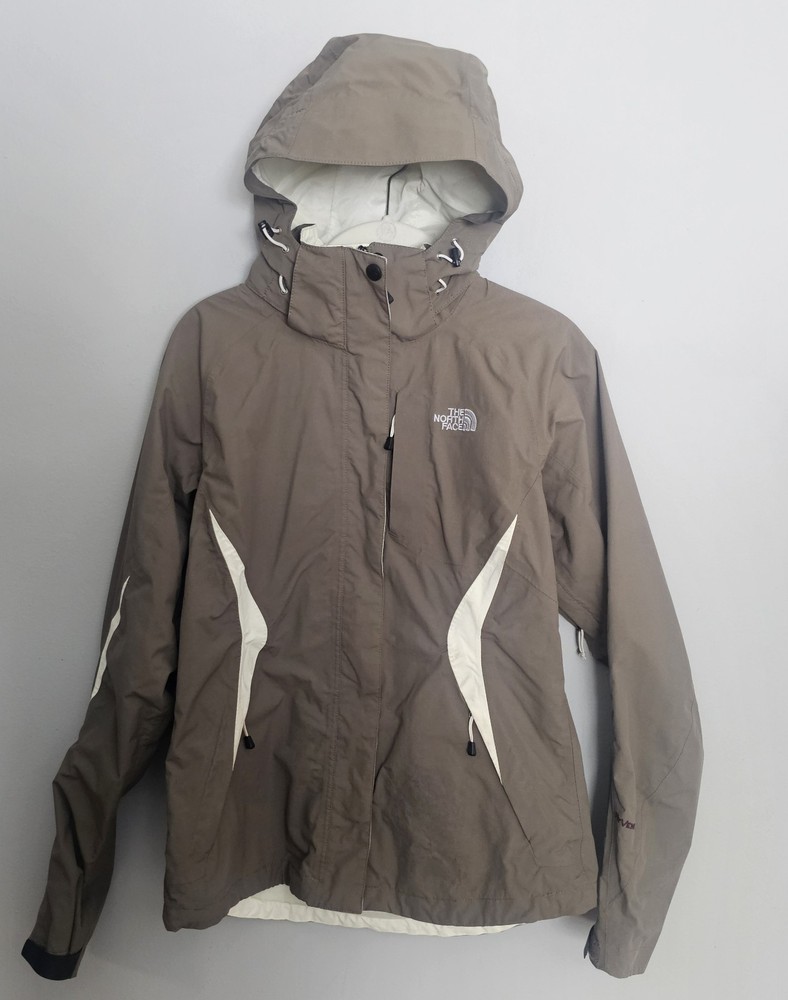 The North Face Ski Jacket Womens Size S Greige Cream Hyvent Shell Only No Liner