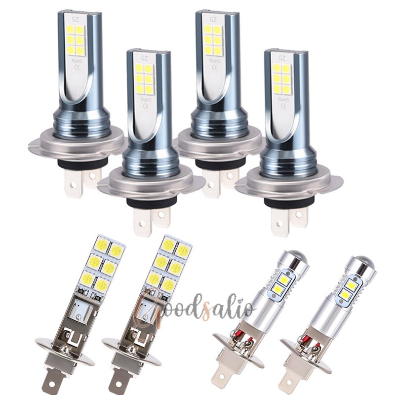 2-4Pcs LED Fog Light Bulbs H1 H7 6500K White Super Bright Headlight Kit  