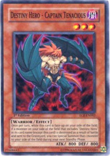 Destiny Hero Captain Tenacious EOJ-EN002 Common 1st Edition Moderate Play