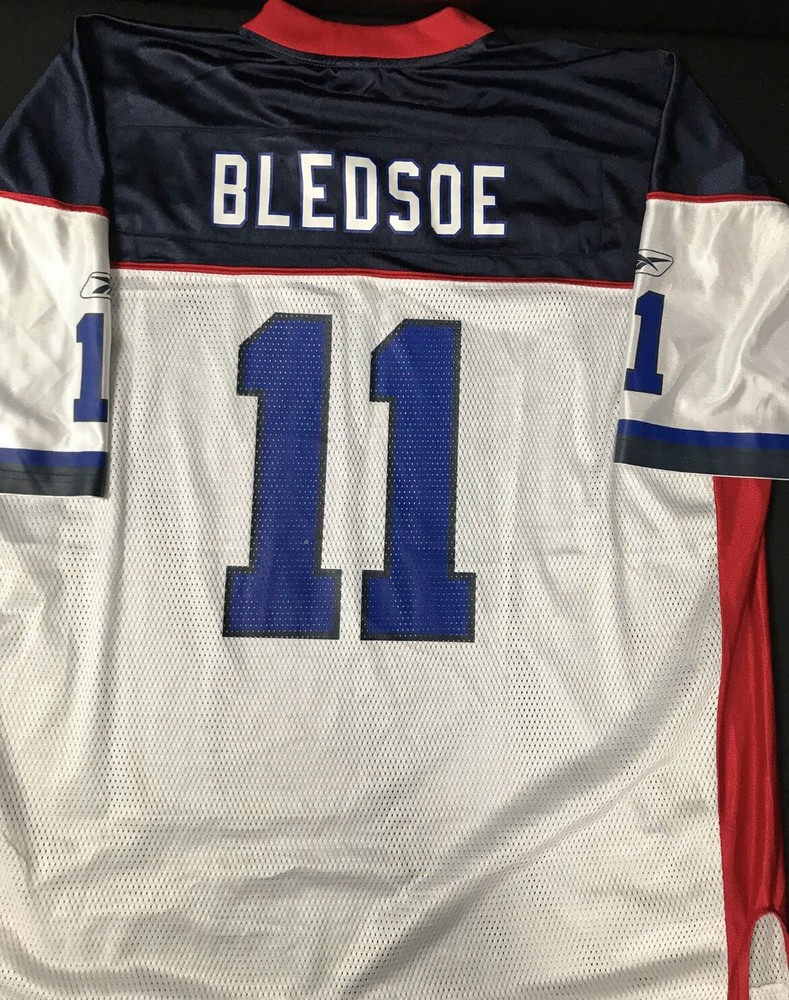 Vintage New England Patriots Jersey Men Size XXL 2XL Drew Bledsoe #11 NFL