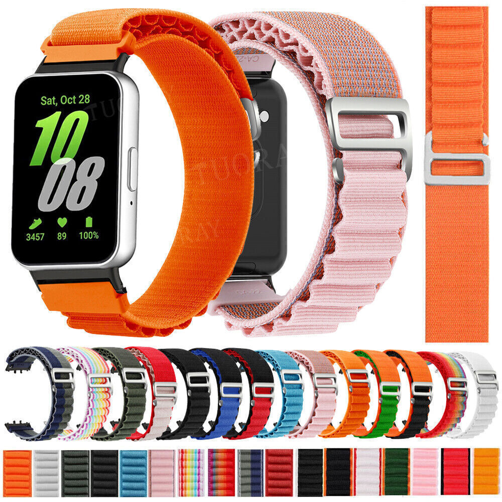 Nylon Loop Strap For Samsung Galaxy Fit 3 Smart Watch Band Bracelet Replacement