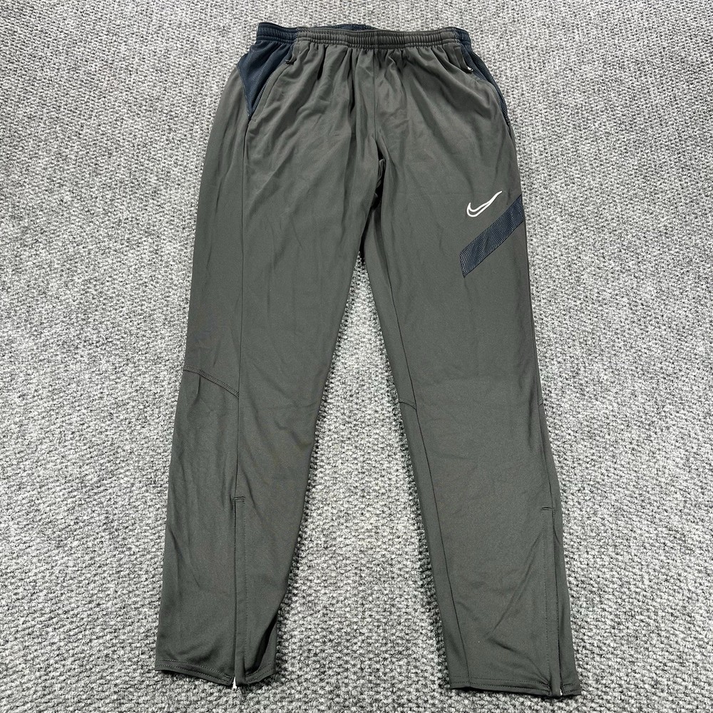 Nike Dri Fit Joggers Mens Medium Gray Performance Running Pants Lightweight