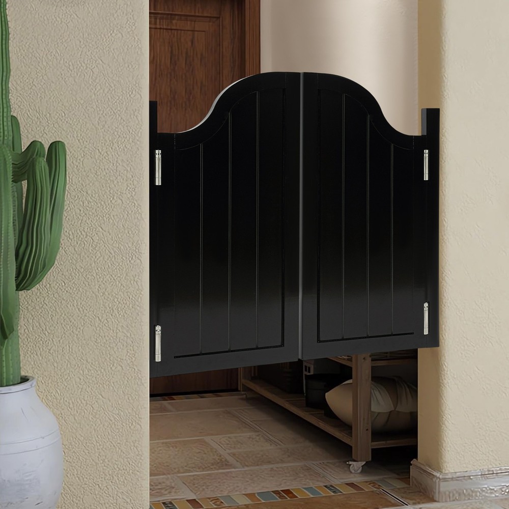 Partition Door with Hinges Entrance Swing Door 100*90cm Passageway Dividing Door