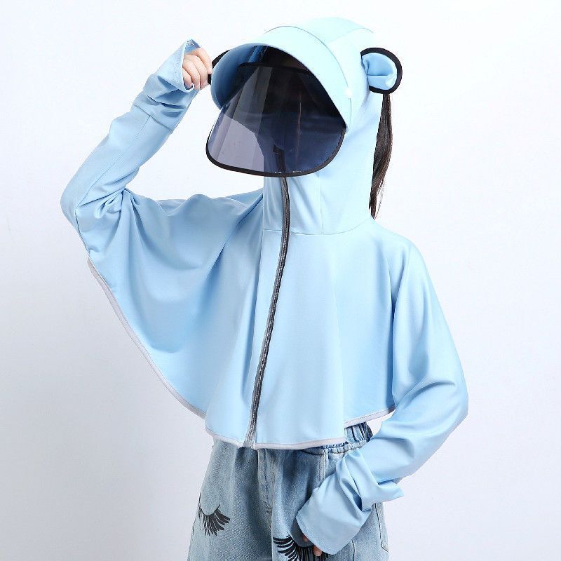 Kid's Sunscreen Silk Girls' and Boys' Thin Models Breathable UV Protection Coat