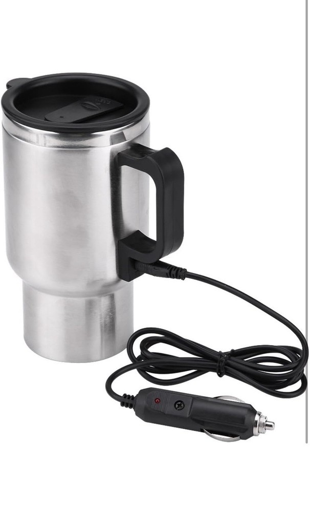 12V Stainless Steel Car Heated Mug for Warming Milk On the Go