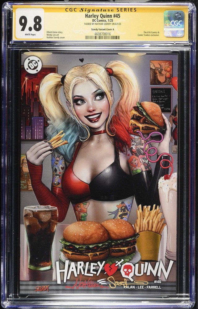 Harley Quinn #45 Signed by Nathan Szerdy CGC 9.8