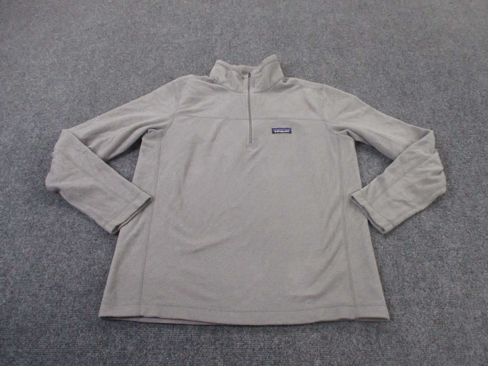 Patagonia Mens M Gray Micro D Fleece Lightweight Hiking Jacket 26176