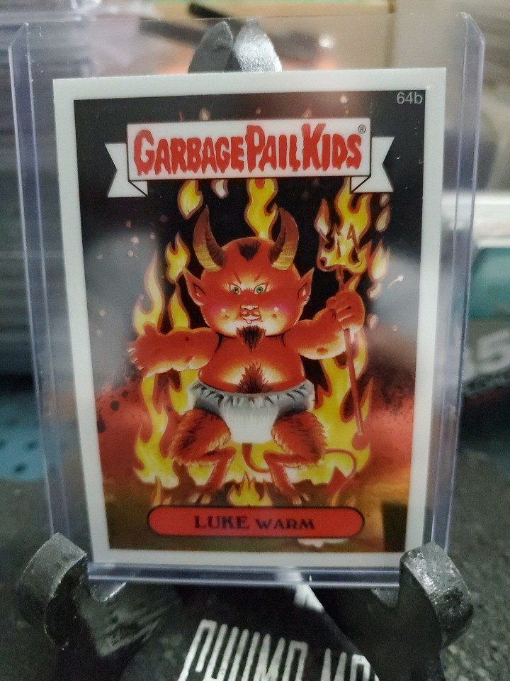 1985 Topps Garbage Pail Kids Series 2 OS2 Matte 64b Luke Warm Two Star GPK