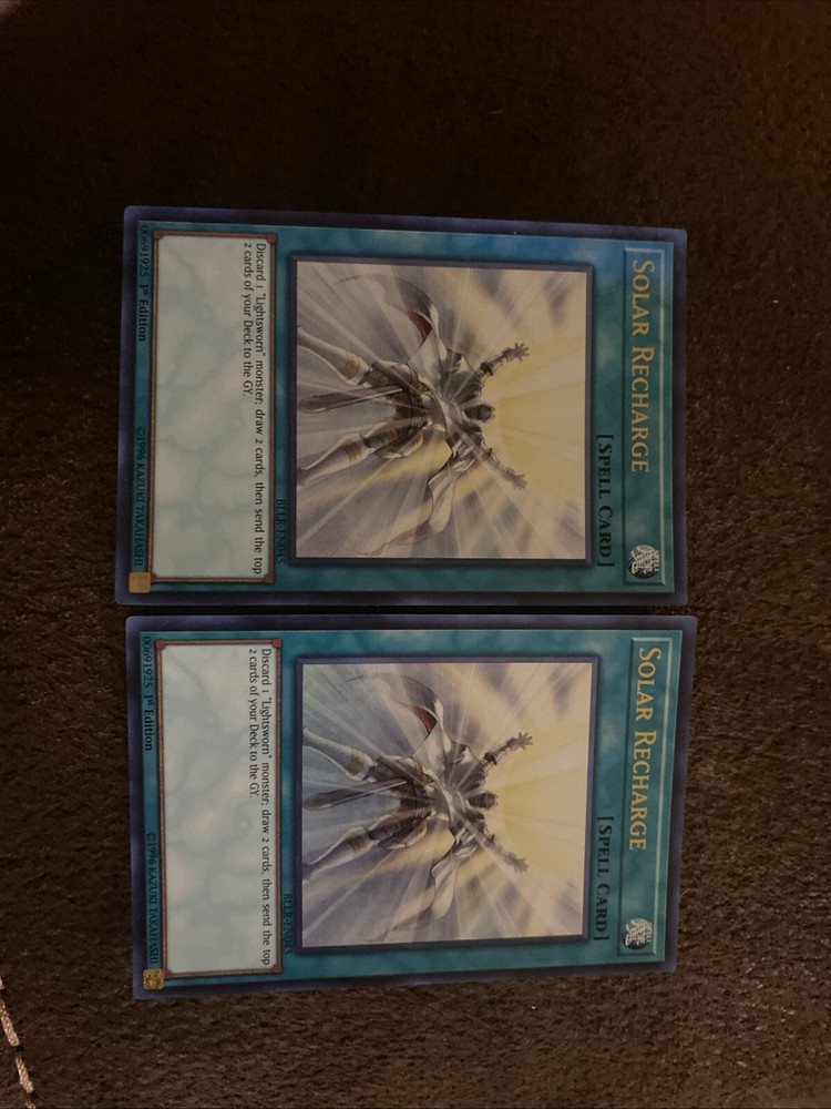 2x Solar Recharge - BLLR-EN045 - Ultra Rare - 1st - MP Yugiho