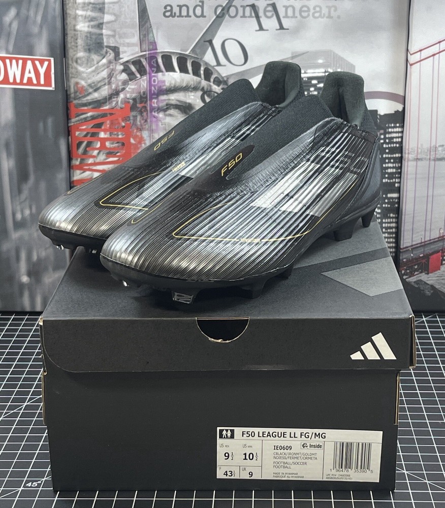 Adidas MNS Sz 9.5 US F50 League Laceless  Firm/Multi-Ground Soccer  cleats NEW