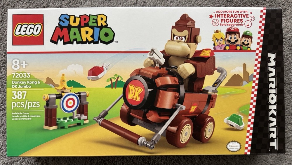 Lego Nintendo Super Mario Kart Game 72033 Donkey Kong DK Jumbo NEW Retired Set