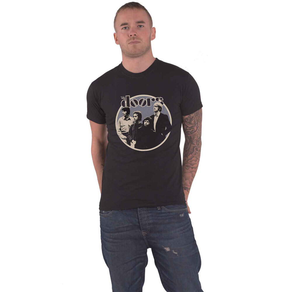 The Doors Retro Circle Band Logo T Shirt