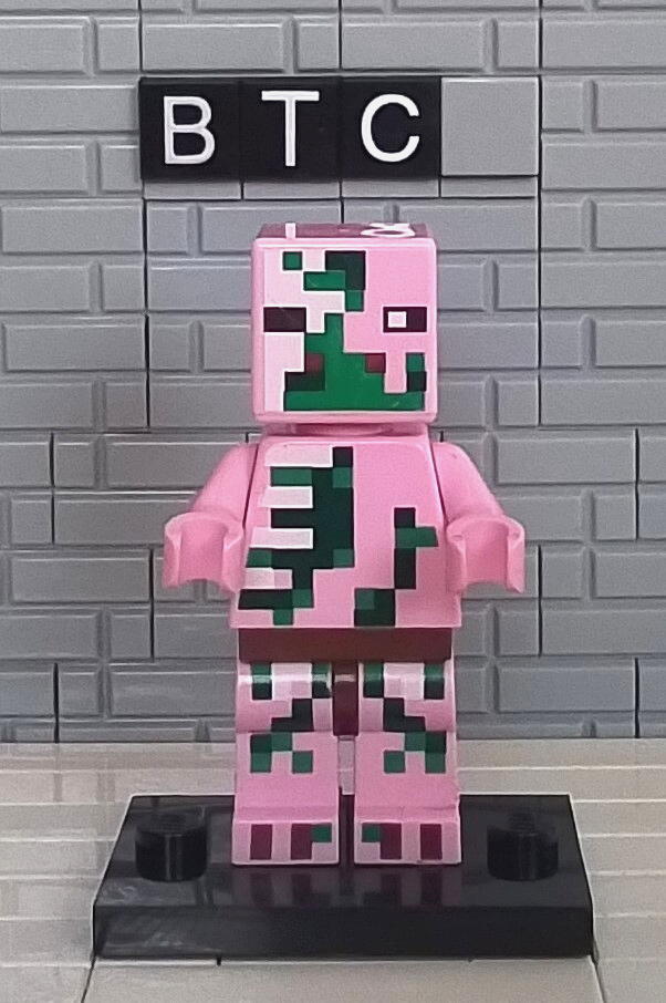 LEGO Minecraft Zombie Pigman Minifigure 21130 Damaged