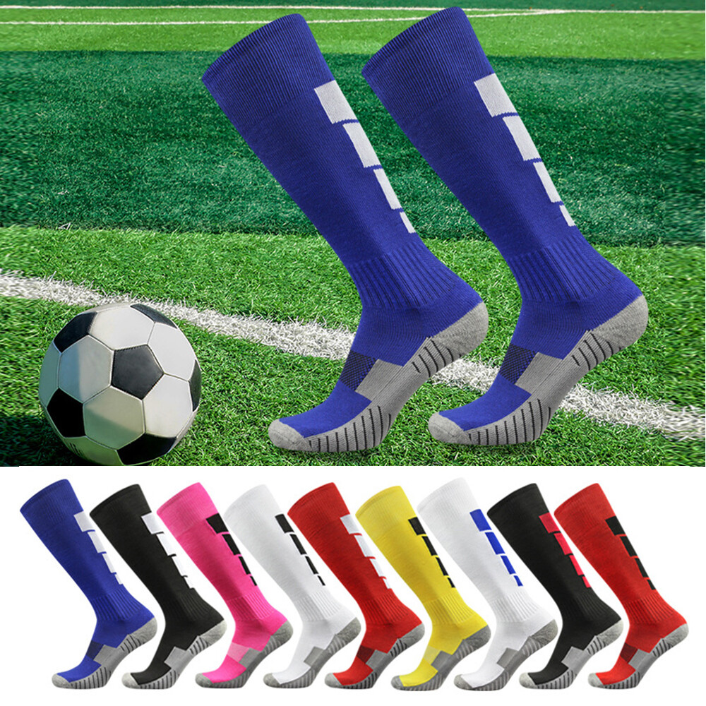 1 Pairs Premium Cotton Sport Gym Tennis Compression Socks Anti Slip Long Hosiery