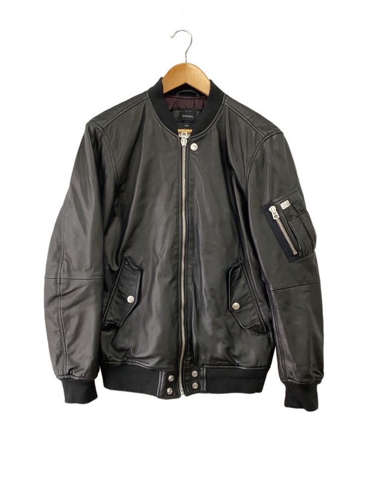 Diesel Leather Jacket Blouson/M/Goat Leather/Blk// 2256