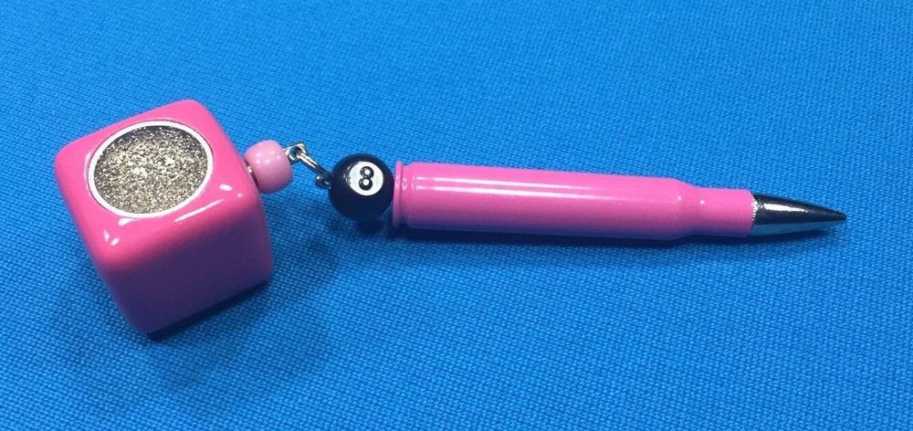 30-06 Powder Coated Bullet Billiard Pool PINK Pocket Chalker Scuffer 8-Ball