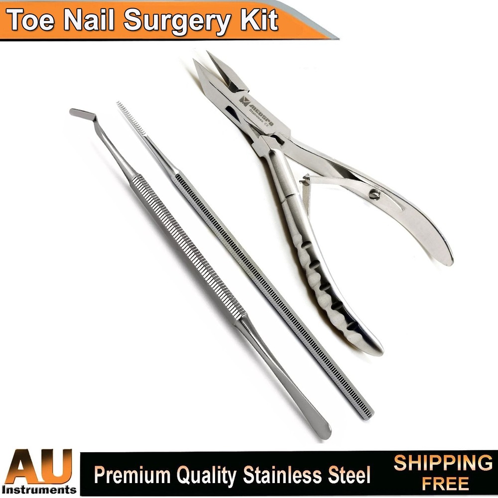 Chiropody Toenail Surgery Kit Ingrown Nail Cutter Nails Care Podiatry Tools CE