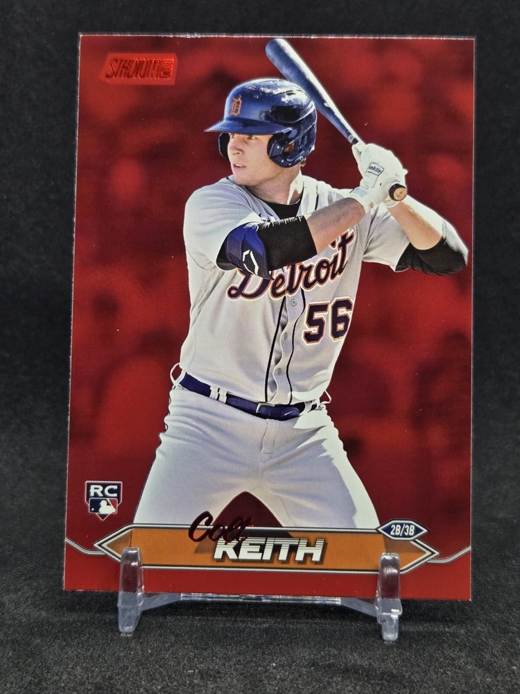 2024 Topps Stadium Club Colt Keith Rookie RC Red Foil Parallel Detroit Tigers
