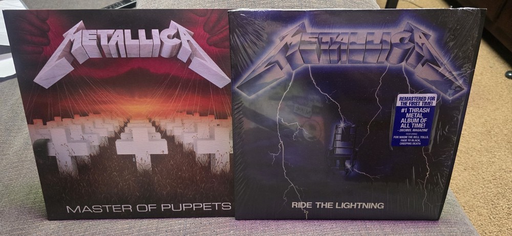 Metallica Master Of puppets & ride the lightning 2 Vinyl LP lot