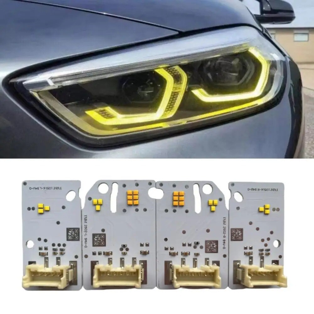 Yellow Angel Eye DRL LED Boards For BMW F44 Gran Coupe 228iX M235iX 2018-2024 US