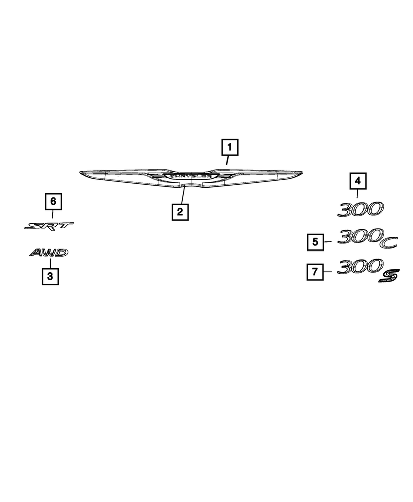 Genuine Mopar Nameplate Right 68231310AB