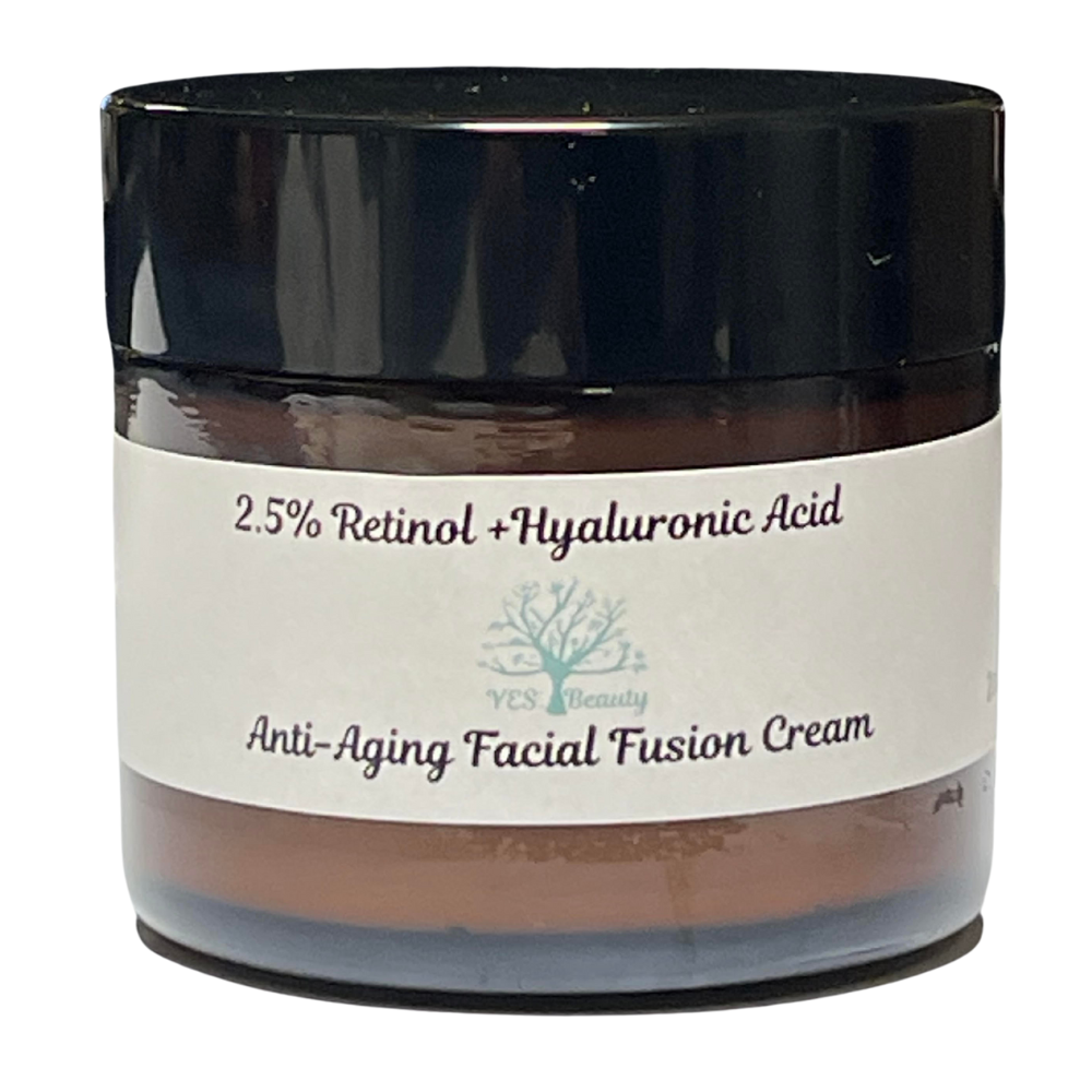 Anti-Aging Retinol & Hyaluronic Acid Face Cream for Dry, Sensitive Skin - 2 oz