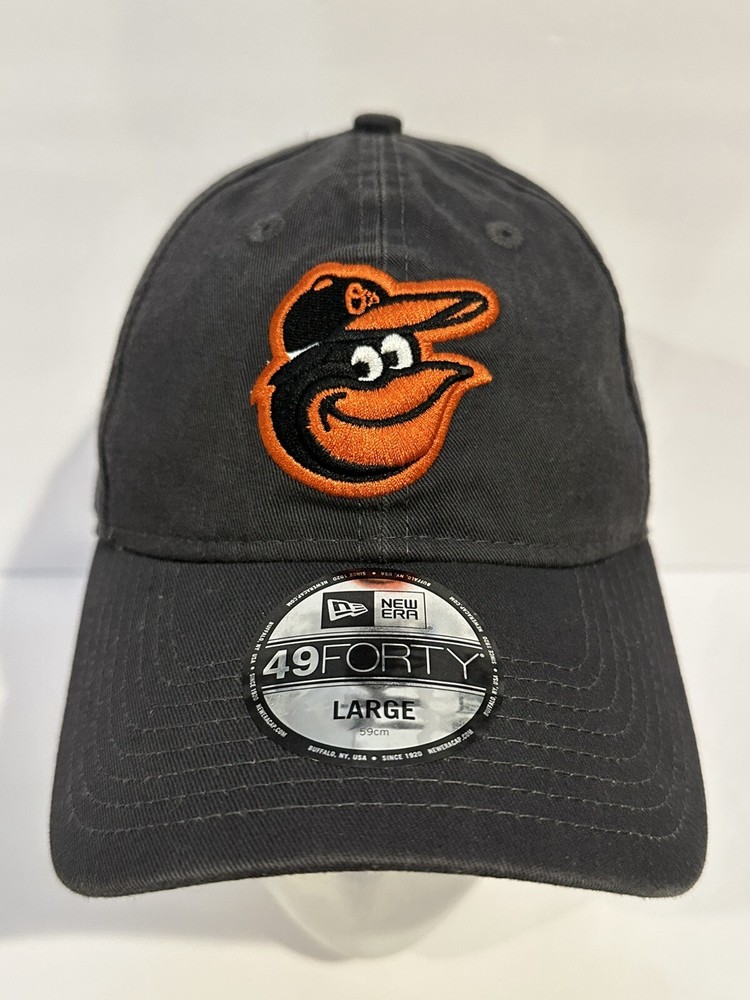 Baltimore Orioles New Era 9FORTY Genuine Merchandise Fitted Large Black Hat NWOT