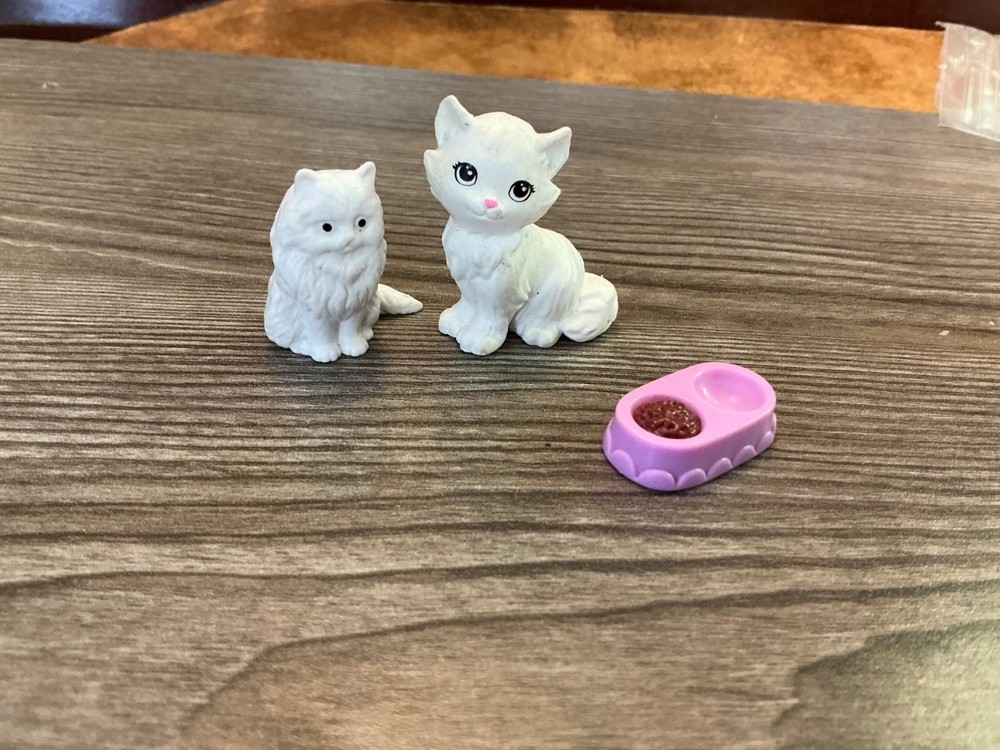 Mattel BarbieDoll Pet Kitty Cat Kitten & Accessory Set Lot # 9