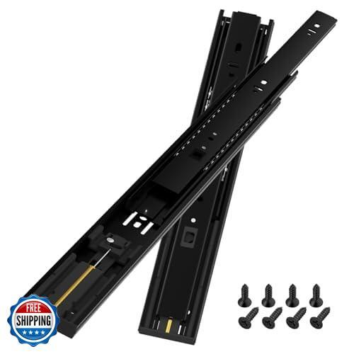 BAIDICE 5 Pair Soft Close Drawer Slides Rails 12 14 16 18 20 22 24 Inch 100 l