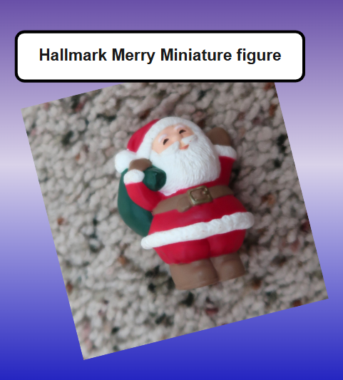 Vintage Hallmark Keepsake Christmas Mini Santa Claus Toy Bag Figurine