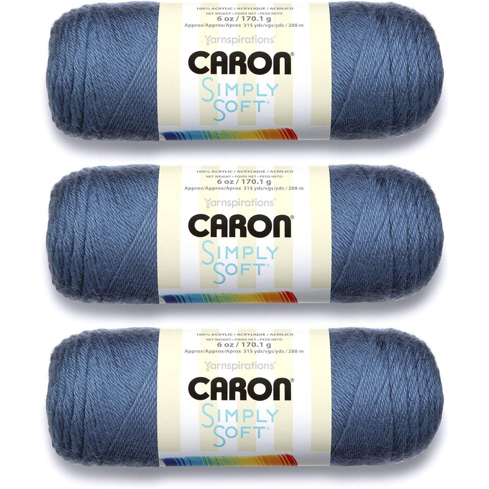 Simply Soft Yarn Solids (3-Pack) Country Blue H97003-9710