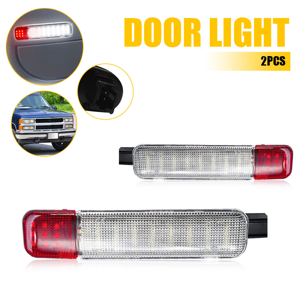 Red White LED Door Courtesy Light For Chevy Silverado Suburban GMC Sierra Yukon