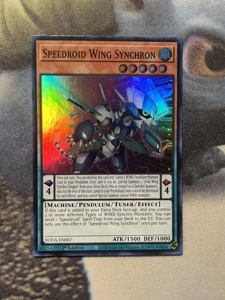 Speedroid Wing Synchron SUDA-EN007 1st Ed Supreme Darkness Ultra Rare