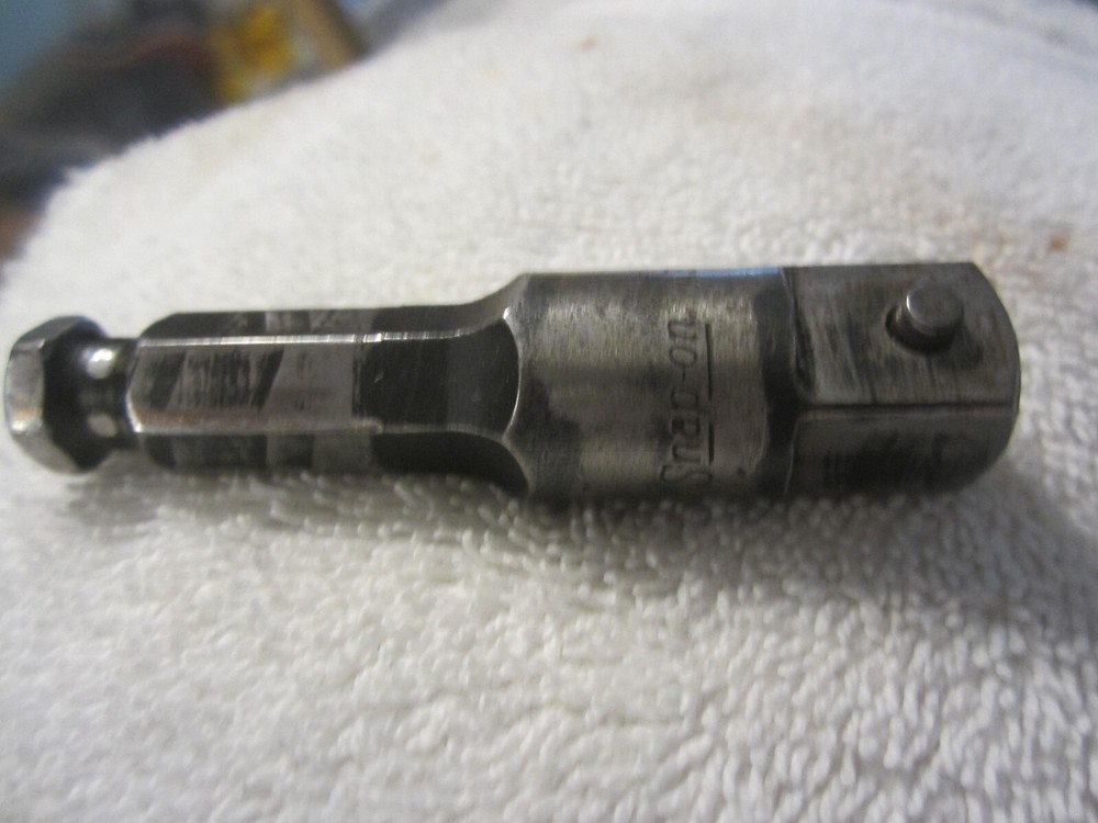 1/2 Inch Drive Snap On SAE 7/16 Hex 2 3/4 Power Hex Shank A3011A Vintage Socket Tool