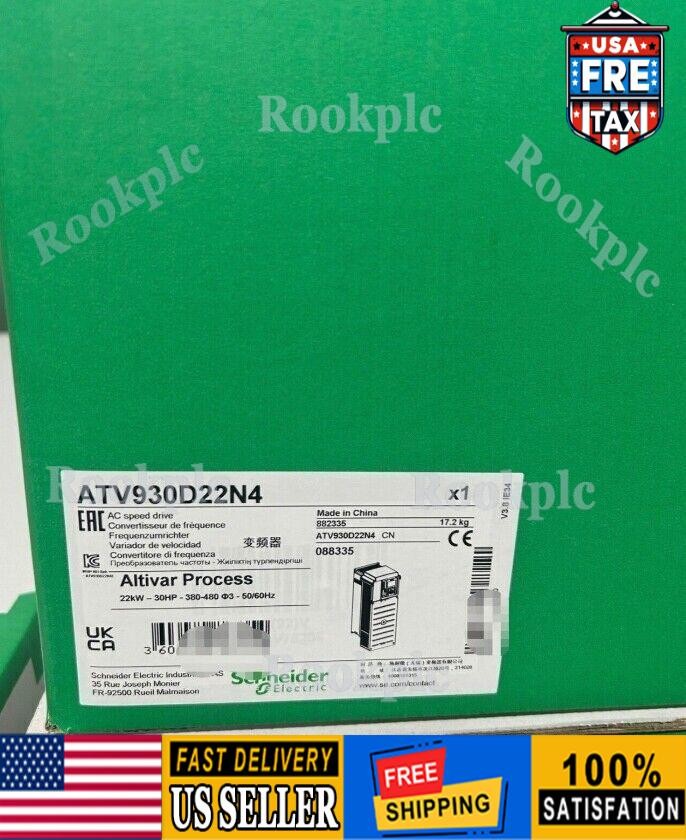 Brand New SCHNEIDER ATV930D22N4 AC SPEED DRIVE 30HP Free Shipping