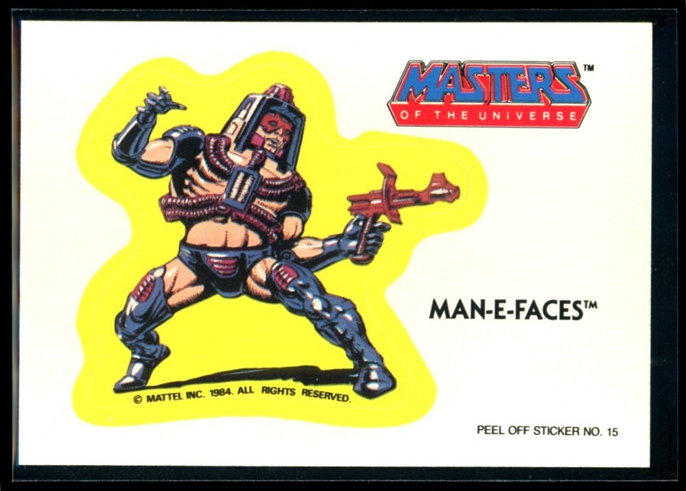 1984 Masters of the Universe MAN-E-FACES Sticker #15 NM Condition C2
