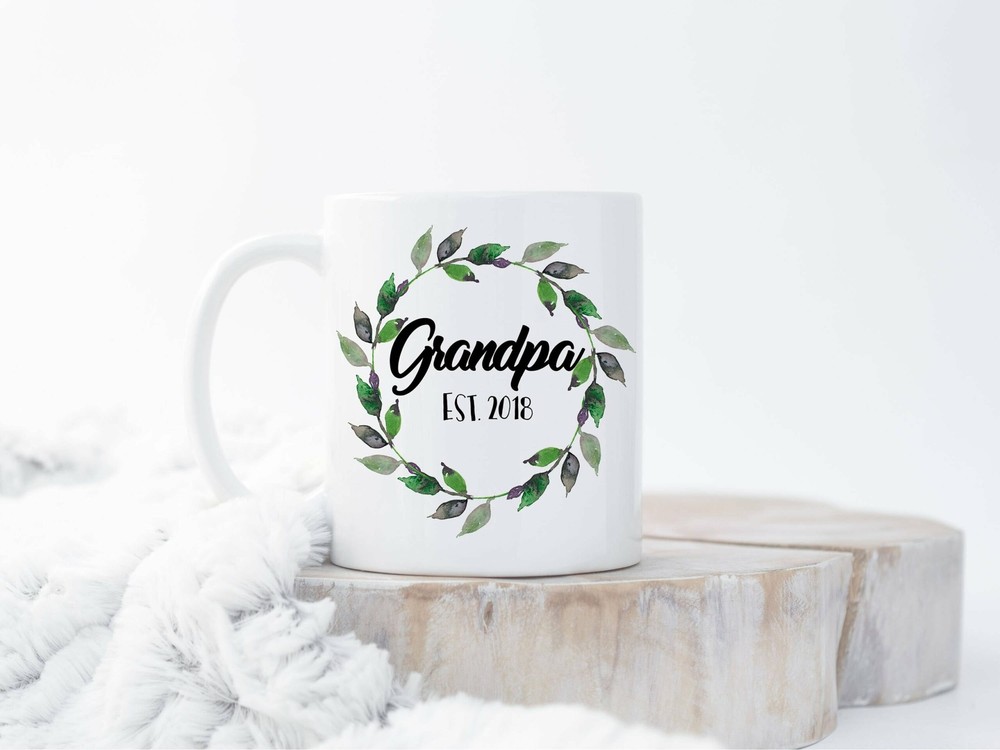 Custom New Grandpa Mug Grandpa Est Mug New Grandpa Gift Grandpa To Be New Papa
