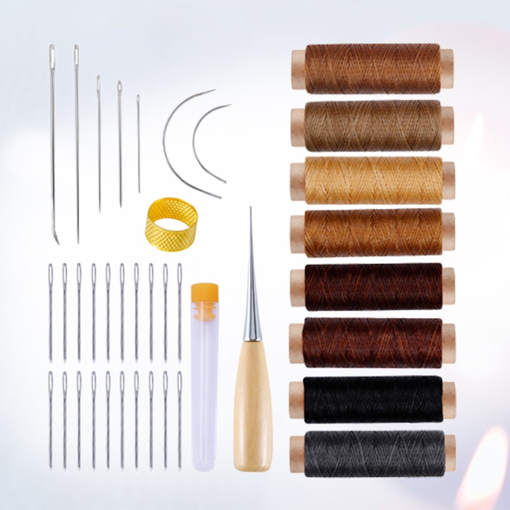40Pcs Upholstery Sewing Kit with Needles and Waxed Thread for DIY Craft Projects