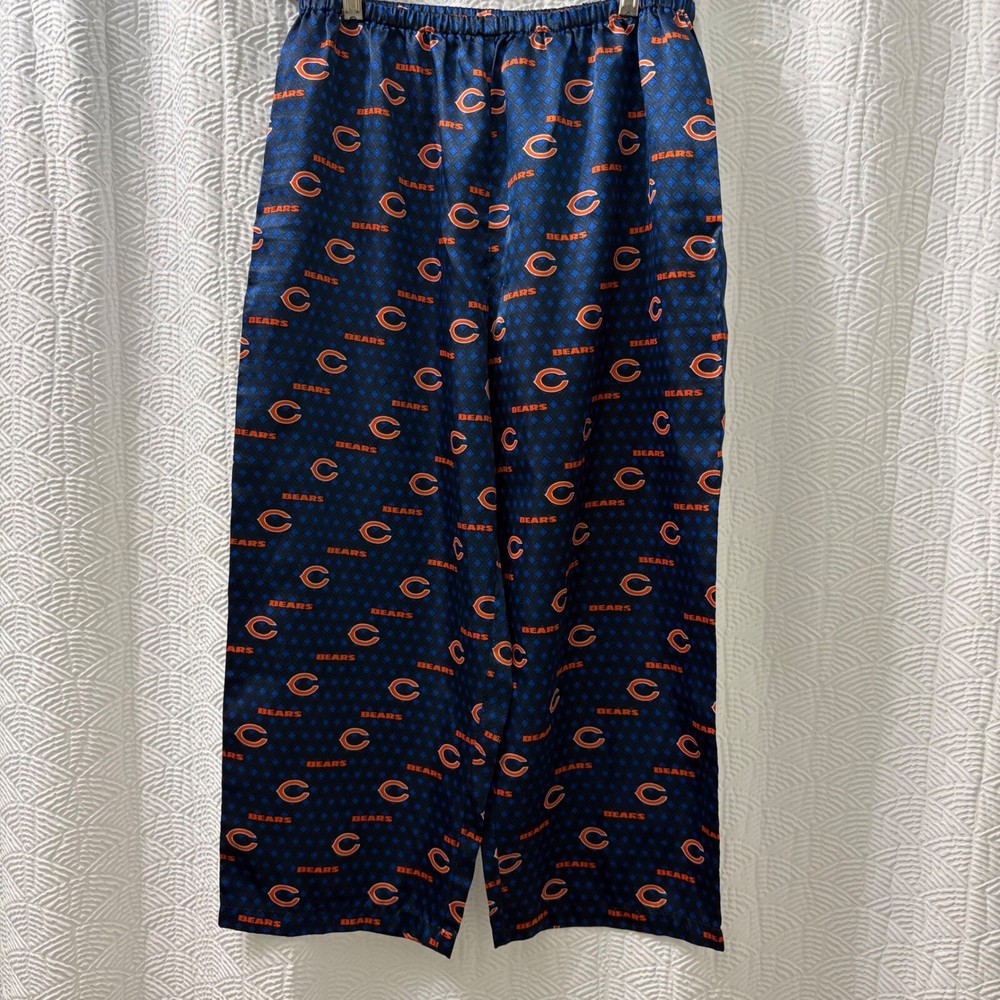 Chicago Bears NFL Satin Pajama Capris Bottoms NWOT Team Branded