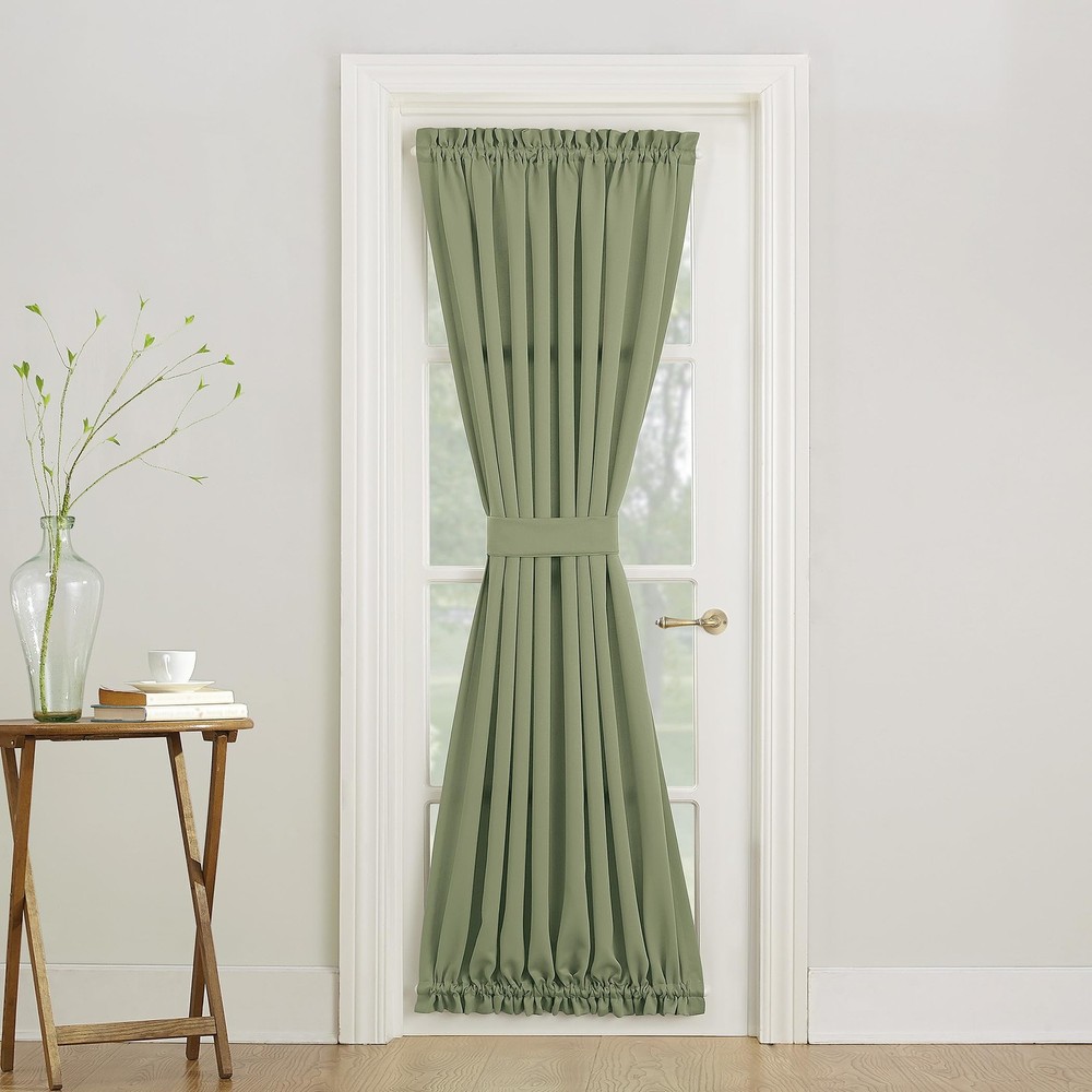 Barrow Sage Green Energy Saving Rod Pocket Curtain 54x72 Inches