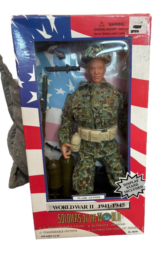 World War II 1941-1945 Flame Gunner Soldier Figure New In Box