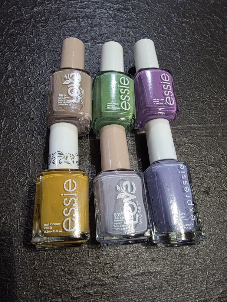 Lot of 6 Essie Nail Lacquer Color Pastel Spring Colors As Shown Bundle