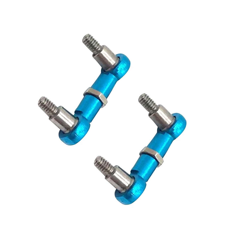 2Pcs 1/28 Adjustable Steering Linkage Pull Rods for Wltoys K969 K989 P929 RC Car Upgrade Parts