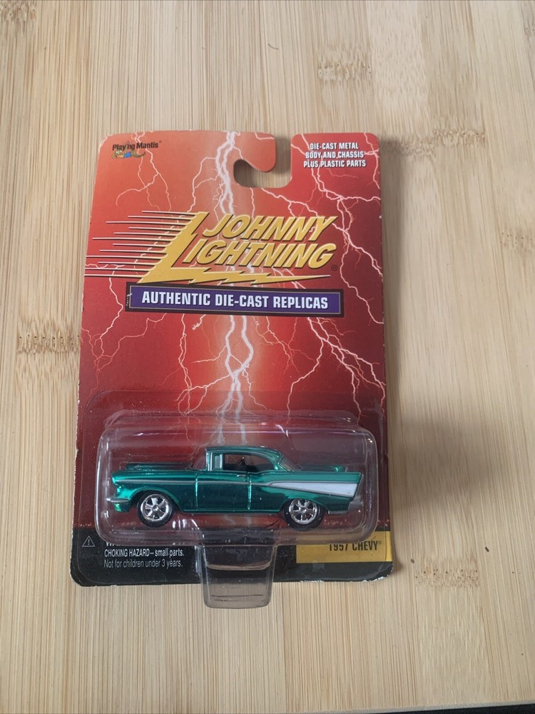 Johnny Lightning Authentic Die-Cast Replicas Metallic Green 1957 Chevy “NEW”