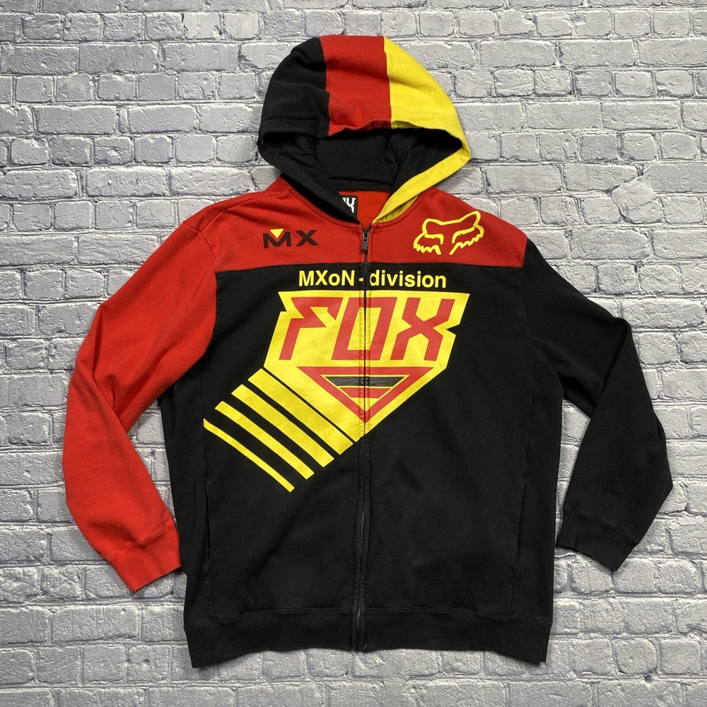 Fox Racing Motocross Ken Roczen Hoodie Full Zip Sweatshirt Size XL