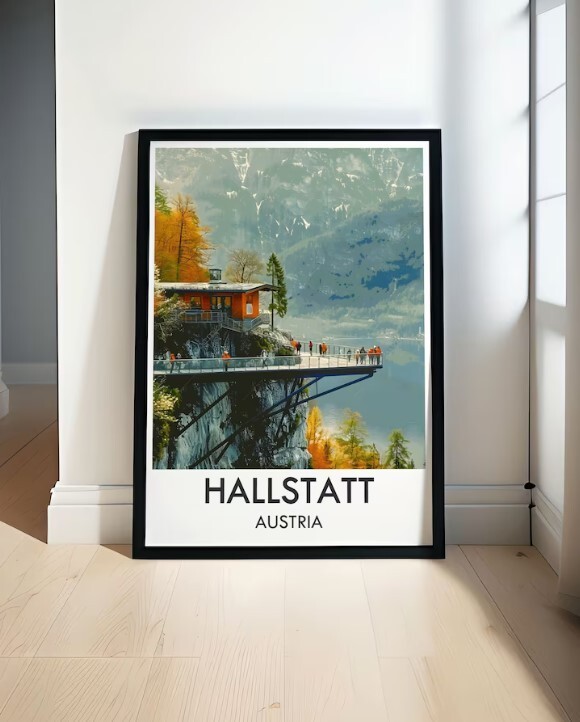 Hallstatt Skywalk Stunning Travel Posters